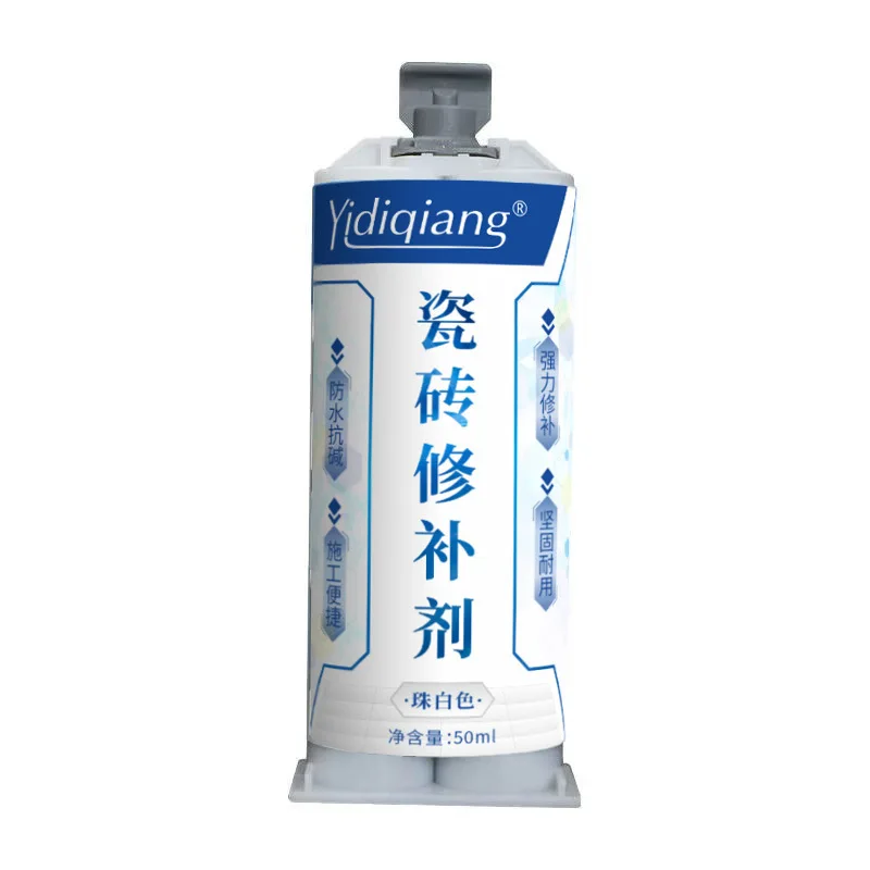 

50ml Ceramic Repair Glue for Crack Damage Washbasin Toilet Tiles Pothole Plugging Super Strong AB Two-component Adhesive