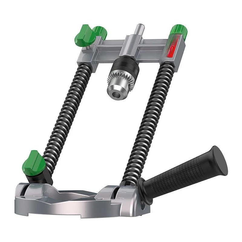 

Hand drill bracket punching positioner Adjustable modified woodworking punching auxiliary tool