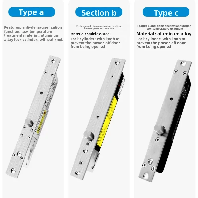 KOB Brand Sturdy Narrow Panel Prison Six Core Electric Plug Lock 감옥 6심 전기 플러그 자물쇠Intelligent Sturdy Key Electric Plug Lock