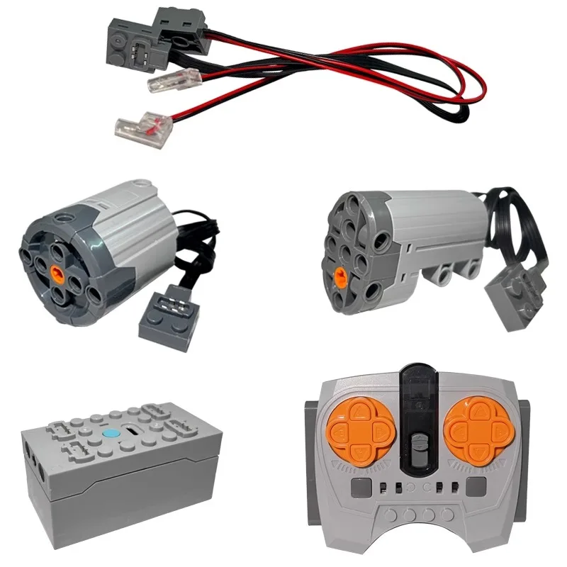 Building block motor M servo PF modified MOC remote control black explosion motor electric 9686 power group car battery box prog