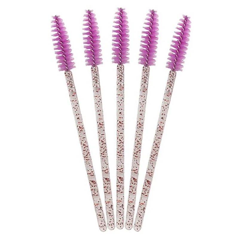 Clavier Disposable Applicators For Lips Eye Makeup Tool Micro Glitter Eyelash Mascara  Mini Crystal Eyebrow Brush Lash Comb Set