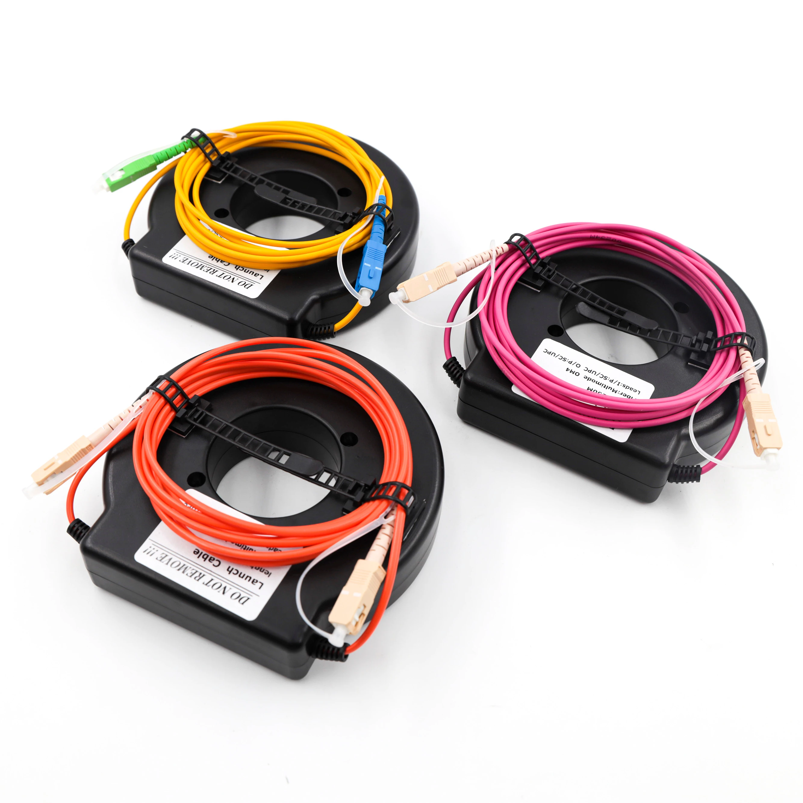 Optical Fiber Dummy fiber SM OM3 OM4 LC SC FC ST connector OTDR  cable box Mini type lunch cable  round ring