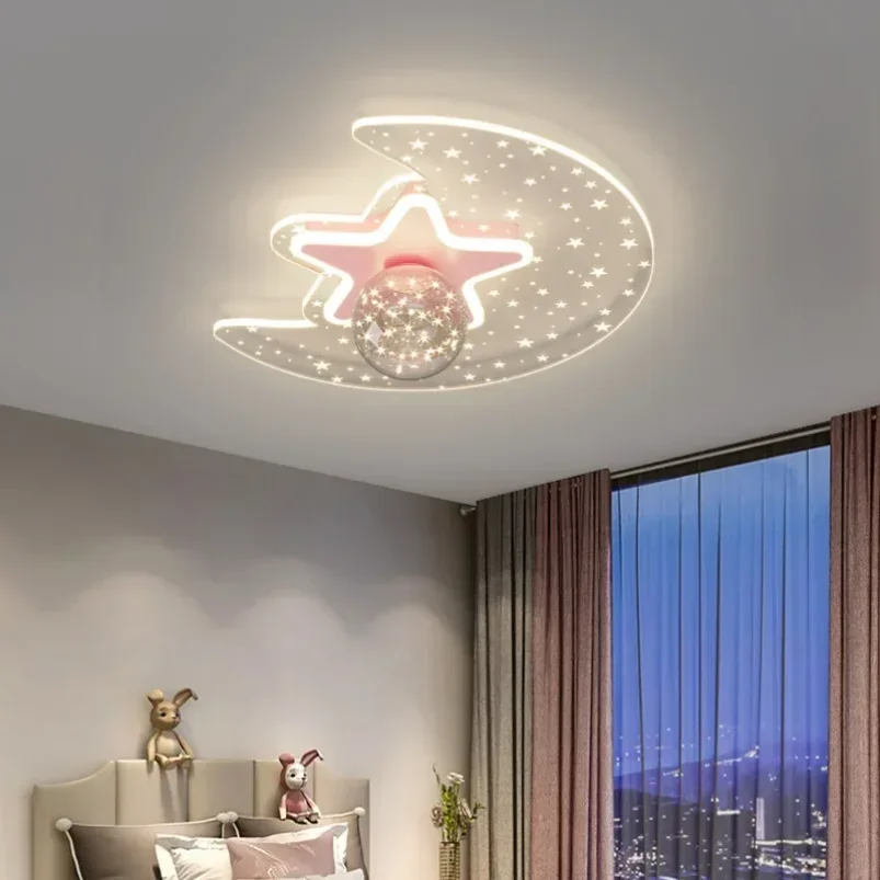 Modern Kids Room Light Children Room Ceiling Light  Ceiling Star Room Lights For Bedroom Cute Girls Boys Baby Bedroom Light