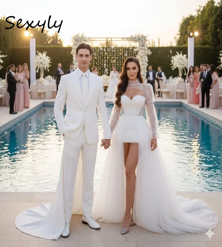 الهبي مرحبا منخفضة فستان الزفاف الشاطئ 2026 كم طويل قصير راعية البقر فستان الزفاف أنيق بوهو مسحور ريفي البلد فستان عروس