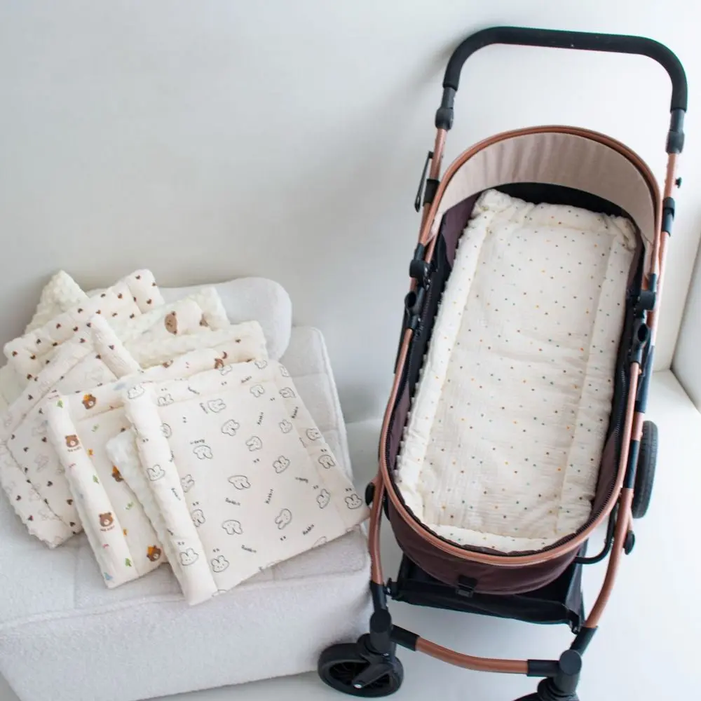 Cartoon Pattern Baby Stroller Cushion Baby Seat Cushion Seat Liner Pushchair Car Mat Pram Cushion Stroller Accessories