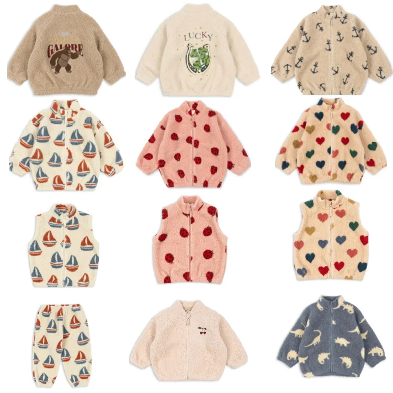 

Children's Jacket 2025 Winter New Arrival Printed Fashion Boys Girls Cotton Coat Pure Cotton Thickened Warm Top Kids Clothing