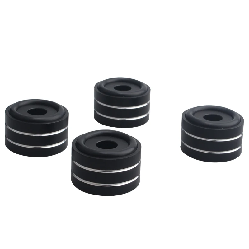 

4Pcs Aluminum Speaker box Spikes Stand Feet Pad Amplifier DAC Decoder Audio Computer Rubber Buffer Floor Foot Nail