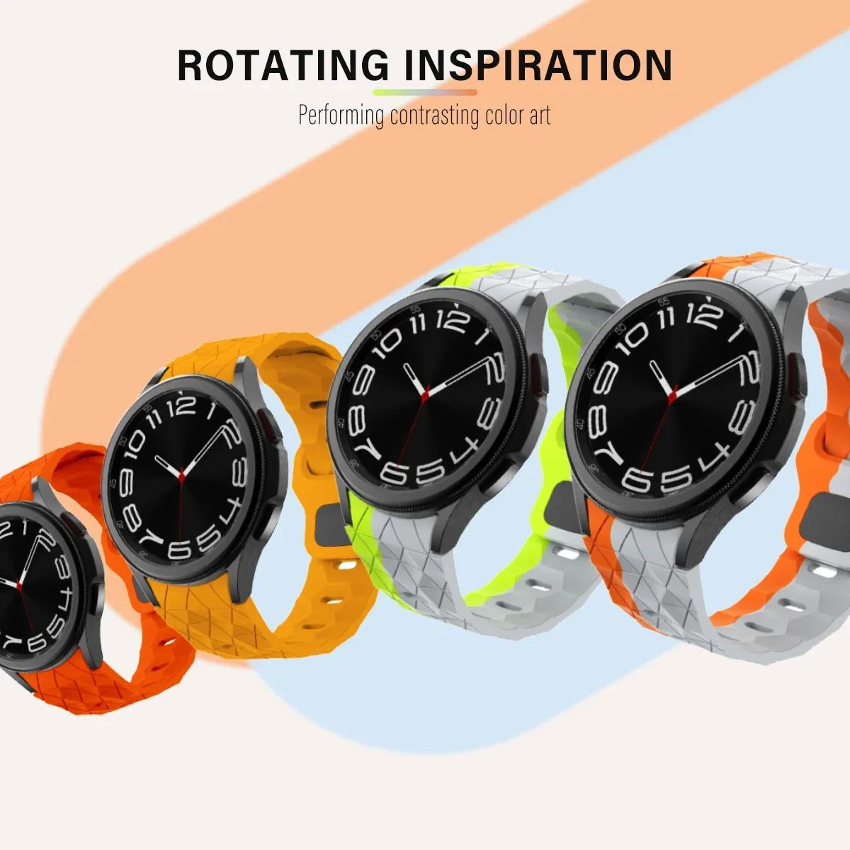 Silicone Strap for Samsung Galaxy Watch 7 6 5 4 40mm 44mm 6 4 Classic 43mm 47mm Sports Bracelet for Galaxy Watch 5Pro 45mm Band image 2