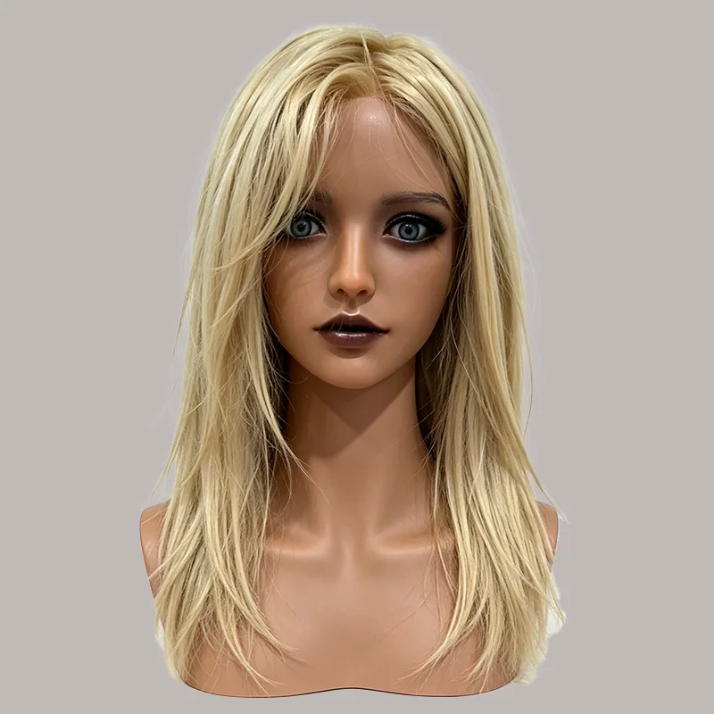 SMVP - High quality brown skin blonde head model, all silicone single head love doll, M16 interface replaceable, adult toy 18+