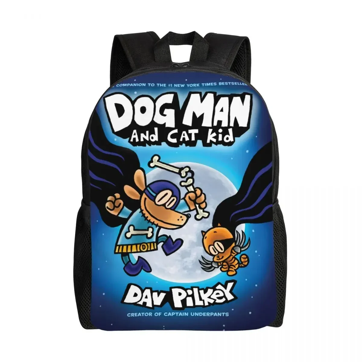 กระเป๋าเป้การ์ตูนลายมังงะสุนัขตลกๆ สำหรับผู้หญิงและผู้ชาย กระเป๋าหนังสือแบบพื้นฐานสำหรับนักเรียนนักศึกษา