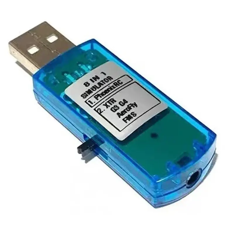 B03B-For XTR5 FMS G3 G4 Compatible 8-In-1 USB For FPV Aircraft And Helicopter Flight Simulation System