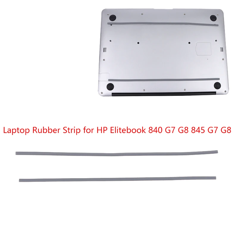 1/2Pcs Laptop Rubber Strip For HP Elitebook 840 G7 G8 845 G7 G8 Bottom Case Foot Pad Surface Laptop Rubber Feet Strips