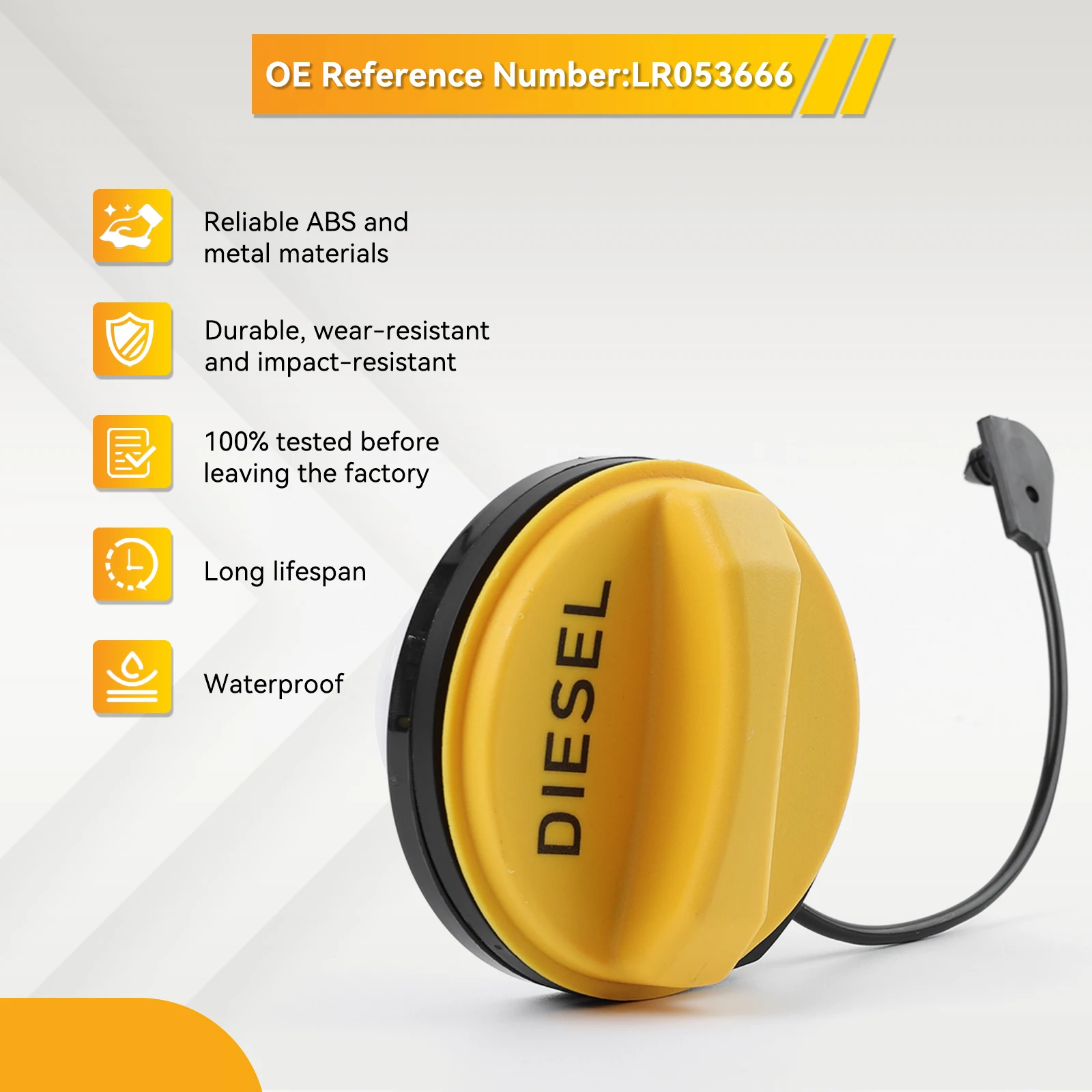 LR053666 yakıt gaz yakıt deposu doldurucu Cap meclisi için Land Rover Discovery 3 4 5 Freelander 2 Range Rover Evoque Range Rover Sport trover