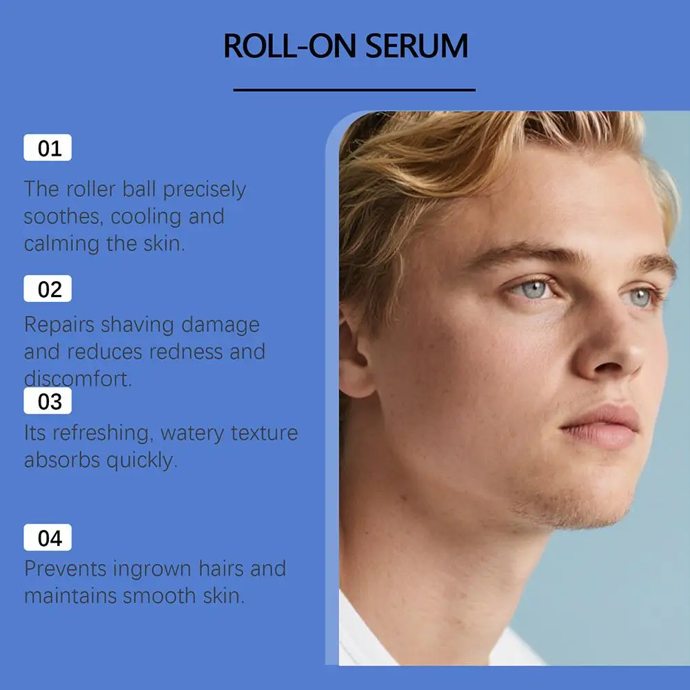 100 مللي بعد الحلاقة كرة مهدئة جوهر العناية اللطيفة بارد منعش غير مزعجة المحمولة الراحة الكرة مهدئا لفة