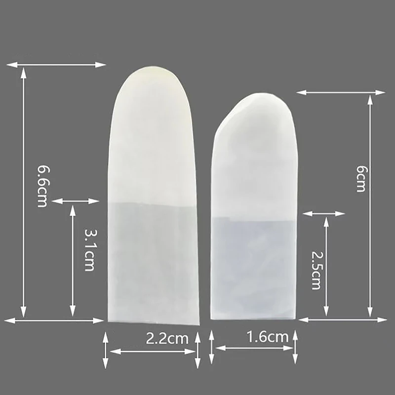 200/500 pezzi di gomma antiscivolo antistatico Finger culle monouso in lattice Finger Cover guanti protettivi per le dita strumento per Nail Art