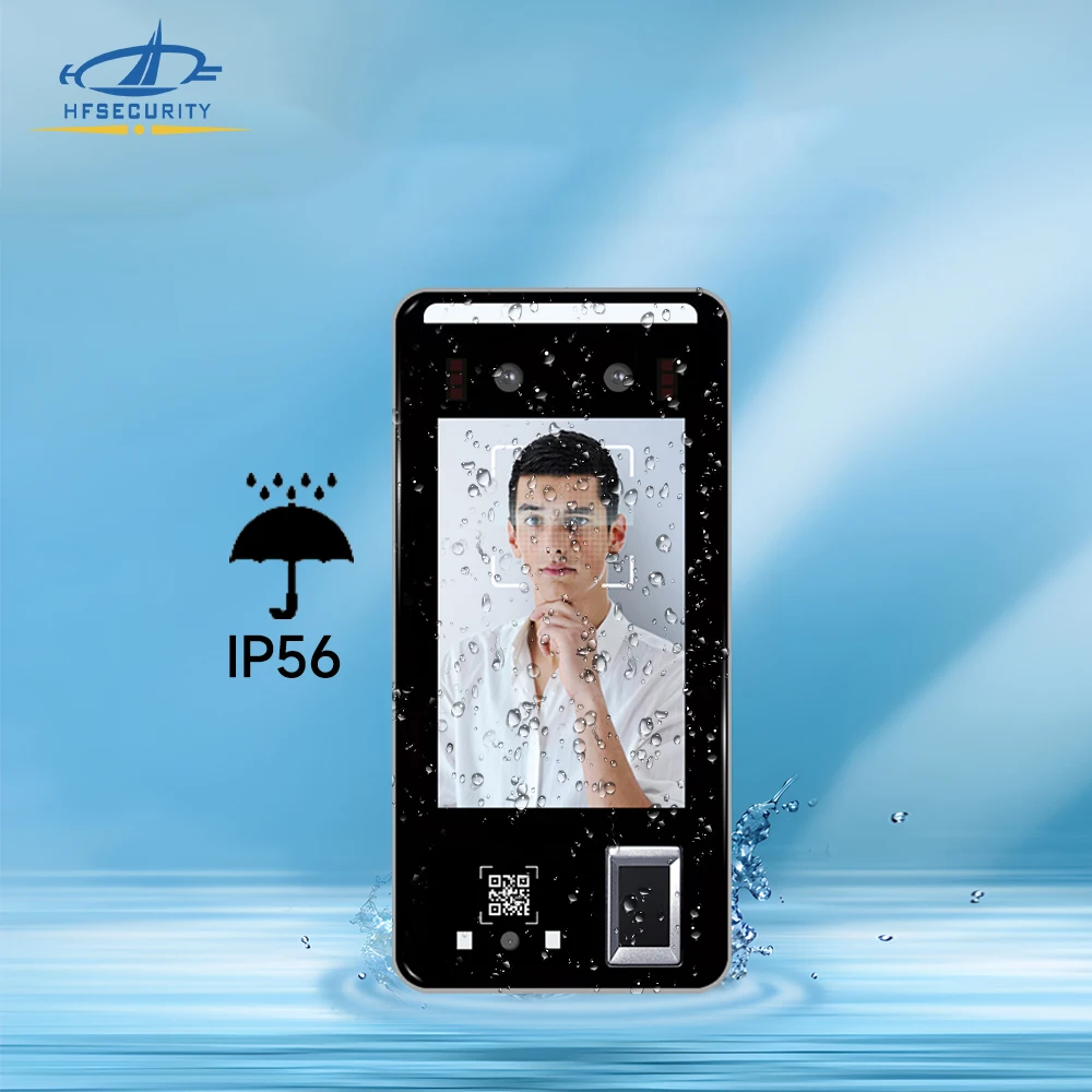 HFSecurity FR05 2+32 GB 5inch Face Fingerprint QR Recognition Free SDK API Cloud Software Time Attendance Access Control System