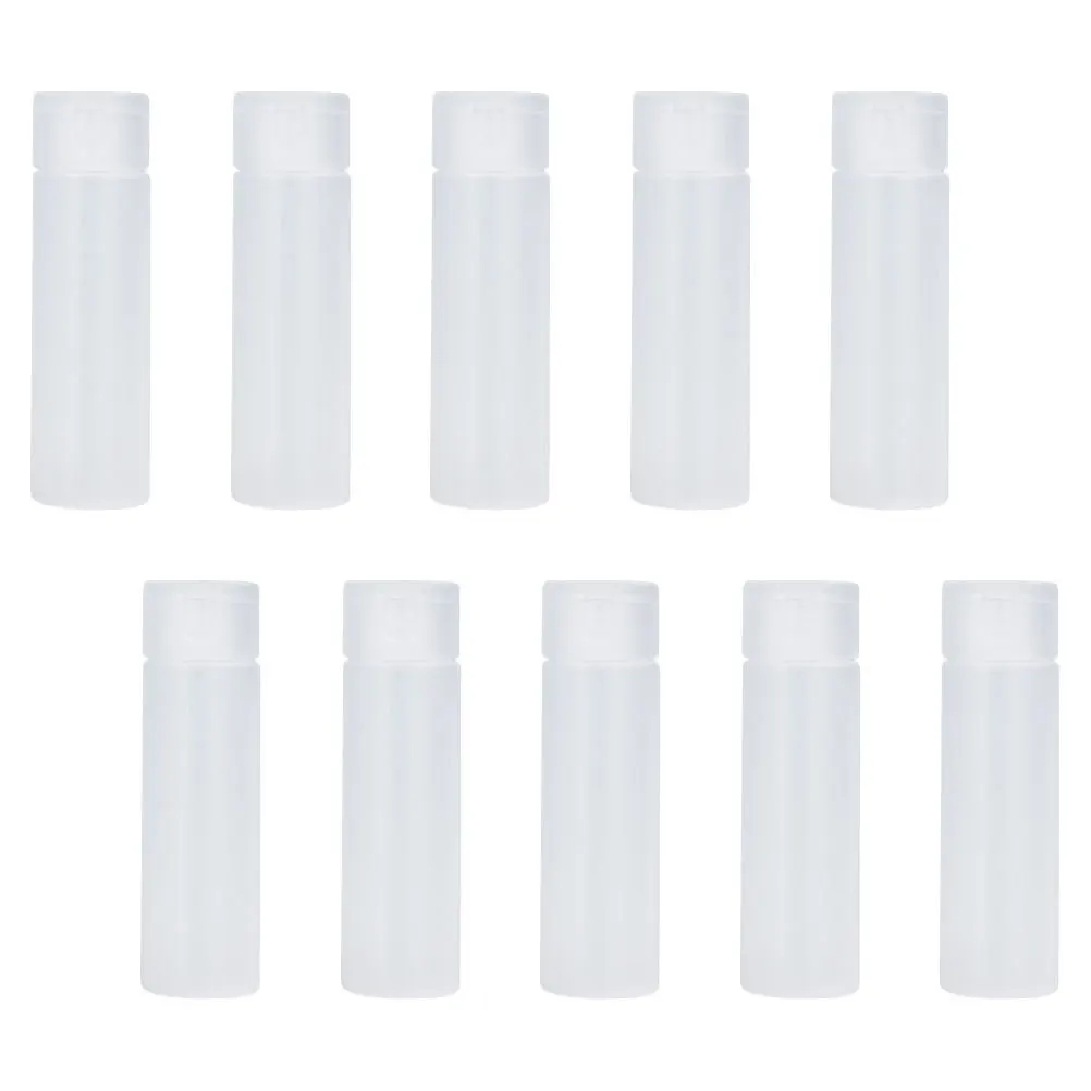 ขวดเปล่าแบบพลิกเปิด 10 ชิ้น ใช้ซ้ำได้ สำหรับบรรจุภัณฑ์เดินทาง สำหรับโลชั่น แชมพู ครีมนวดผม ครีม แบบเติมได้