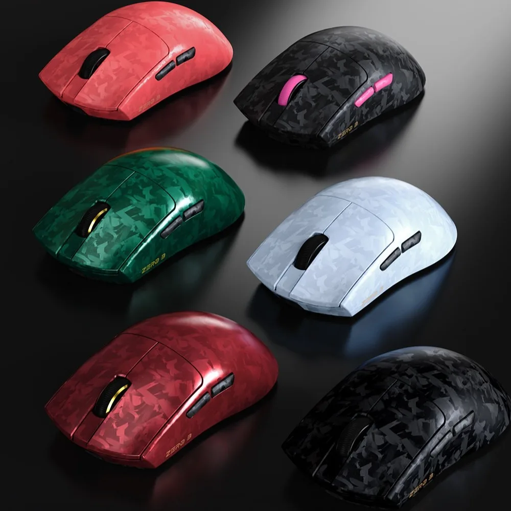 XINMENG ZERO3 Carbon Fiber Wireless Mouse Tri Mode Lightweight Low Latency Ergonomic Long Battery Life Gaming Accessories