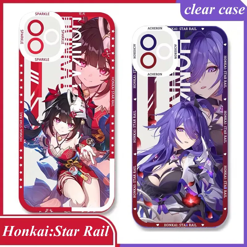 Cartoon Honkai Star Rail Case For Motorola Moto G22 G30 G52 G32 G53 G73 G72 G71 G60S G9 Play Plus EDGE 40 PRO Clear Soft Cover