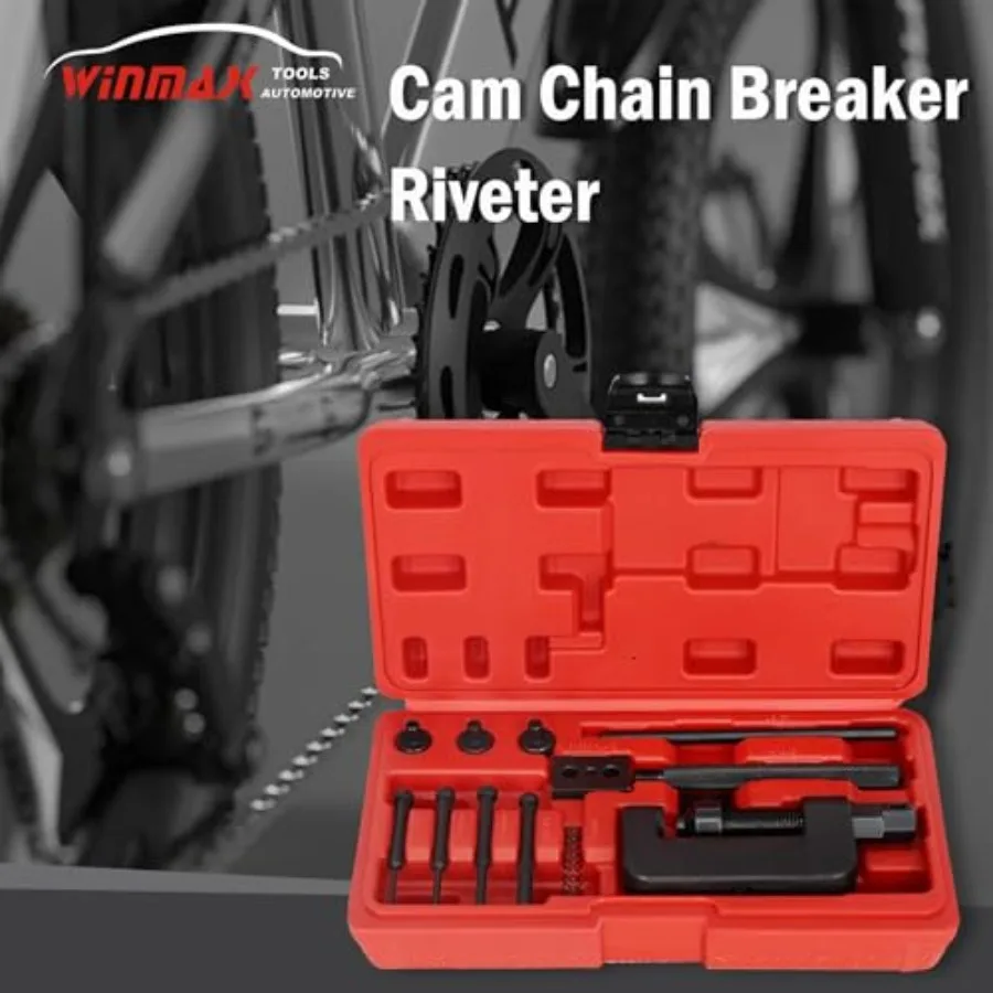 13piece Motorcycle Chain Breaker and Riveting Repair Tool Kit for Professional Chain Maintenance and Quick Fix in Offroad Ridin