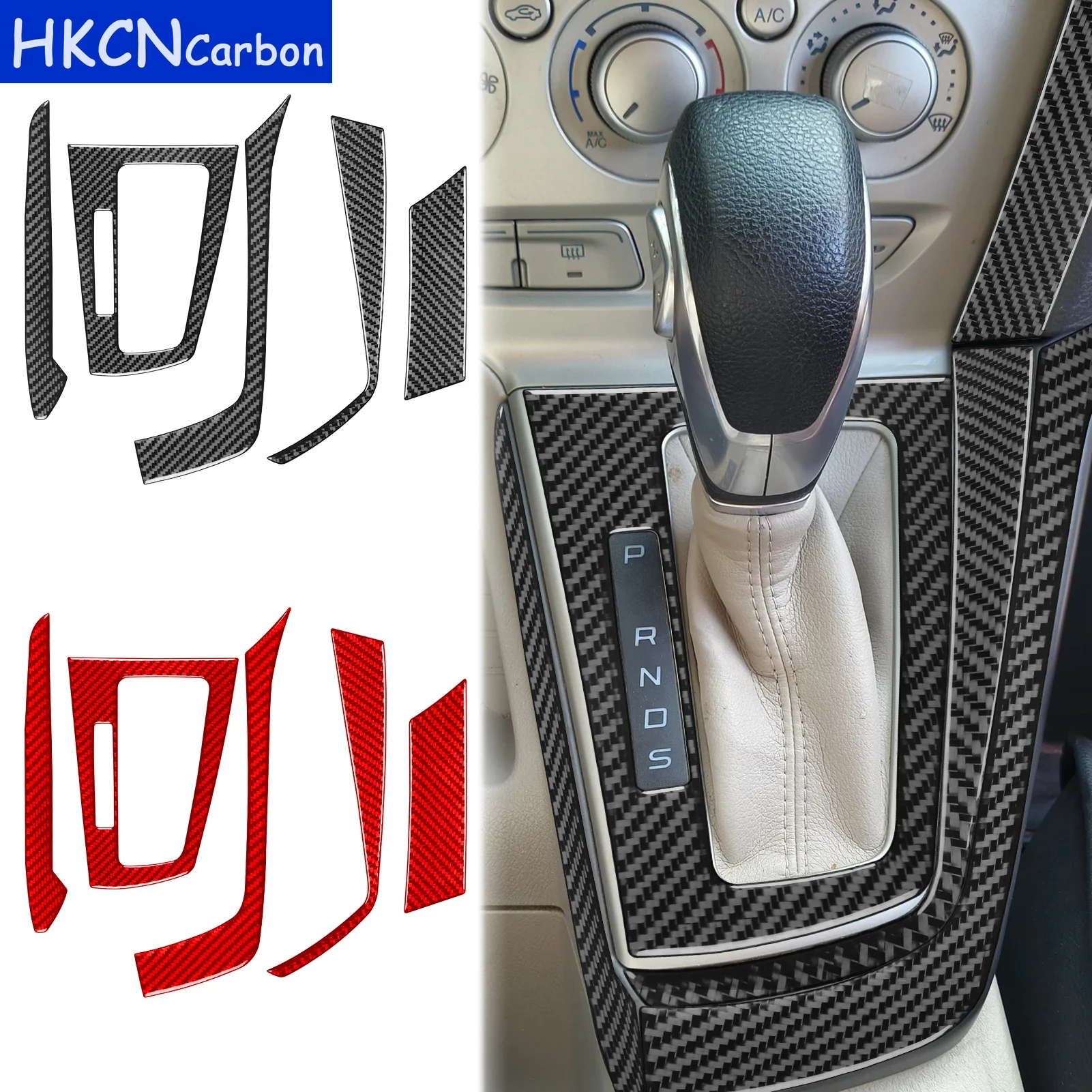 

Прямая крышка для Ford Focus 2012-2014, коробка переключения передач из углеродного волокна, панель, аксессуары для салона автомобиля, наклейка, полный комплект