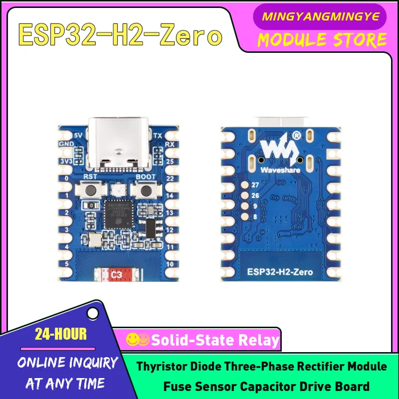 ESP32-H2-Zero ESP32-H2-Zero-M ESP32-H2FH4S development board supports Bluetooth BLE5/Zigbee/Thread wireless communication NEW