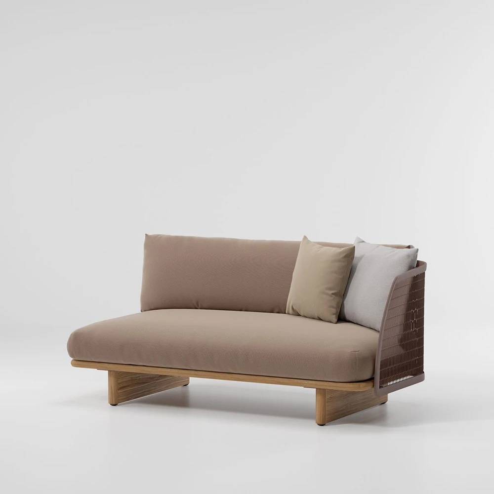 

# Горячий отель, алюминиевая уличная мебель, металлический уличный диван на заказ, садовый диван на правой подлокотнике