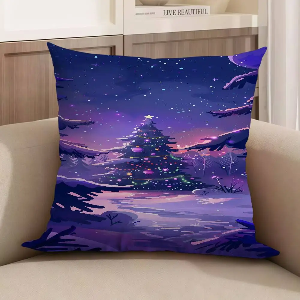 

Twinkling Tree Personalized Picture Text Home Decorative Pillows Household Gifts 45x45cm