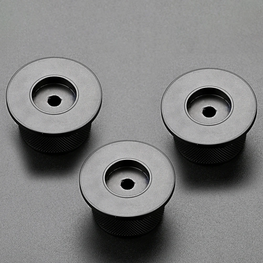 

Black Top Hat Aluminum Bass Guitar Accessories Replacement Volume Control Knob Smooth Durable Practical Excellent Safe Unique