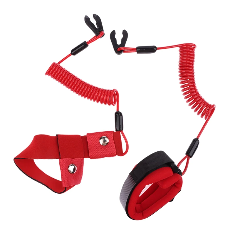 Boat Engine Emergency Safety Lanyard Kill Stop Switch Lanyard Cord Red Emergency Safety Lanyard Tool image 3