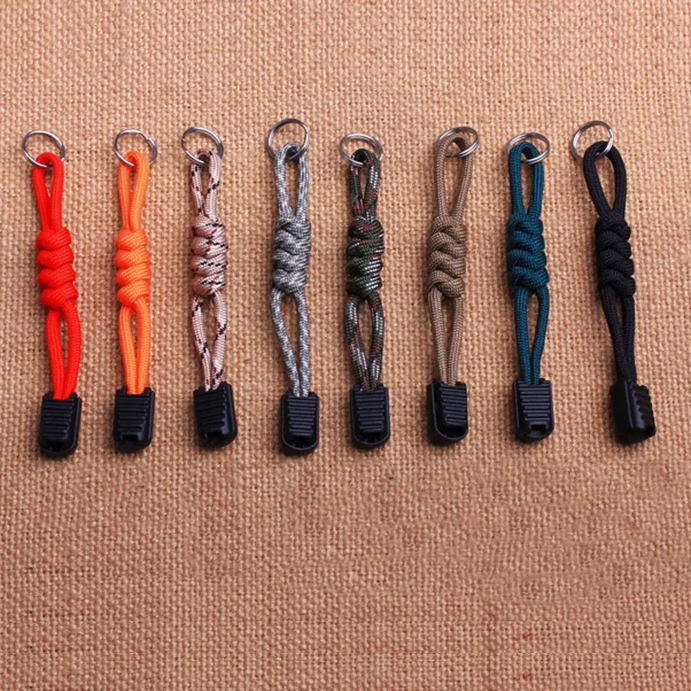 

Durable Braided Woven Keychain Anti Loss Multifunctional Keyring Umbrella Rope Woven Wear-resistant Backpack Buckle