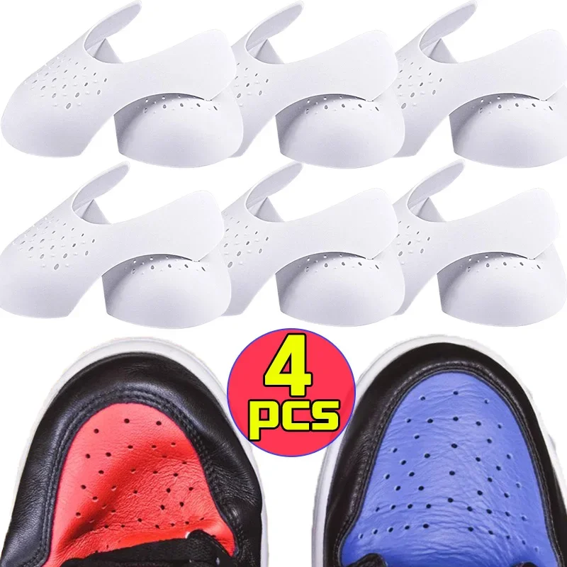 2/4Pcs New Shoe Shield Care Sneaker Anti Crease Toe Caps Protector Head Stretcher Expander Shaper Support Pad Shoes Accessories