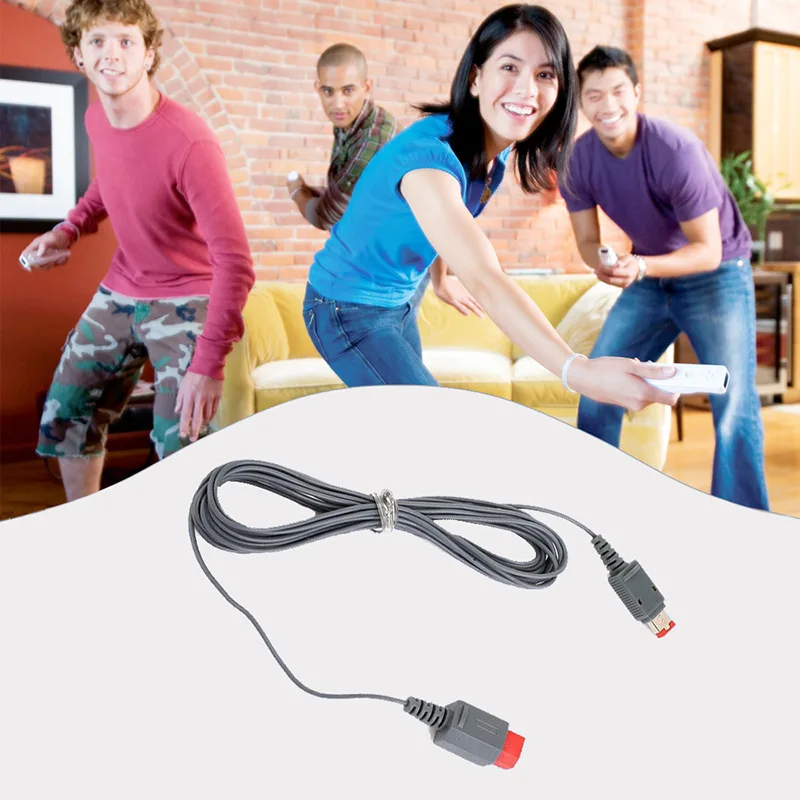 Picture 4: Extension Cable for WII Sensor Bar Console Replacement Receiver Cord Handle Connection Wire for Wii U Signal Transfer Cable