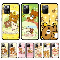 Cute R-Rilakkuma Phone Case For Redmi Note 4 X 5 A 6 7 8 T 9 9S 10 11 11S 11Epro Poco M3 pro