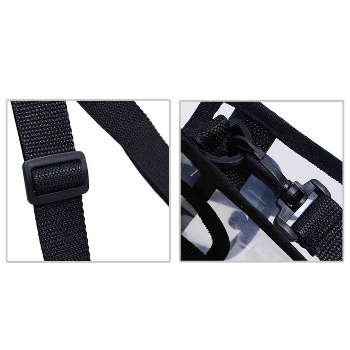 

Multifunctional Transparent Toiletry Bag Large Capacity Travel Makeup Pouch Lightweight Hanging Portable Shoulder Bag