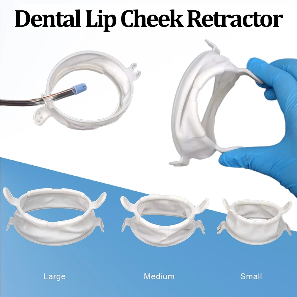 S/m/l Dental Lip Cheek Retractor Mouth Opener Dam Soft Rubber O Shape Cheek Expander Disposable Orthodontic Dentistry Tool