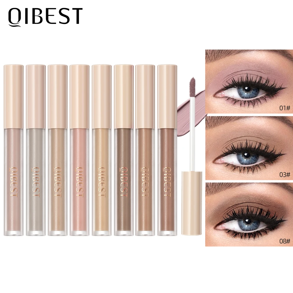 Nude Matte Liquid Eyeshadow Smooth Cream Eye Shadow Long Lasting Waterproof Eye shdaow Stick Blush Dual Purpose Contour Makeup