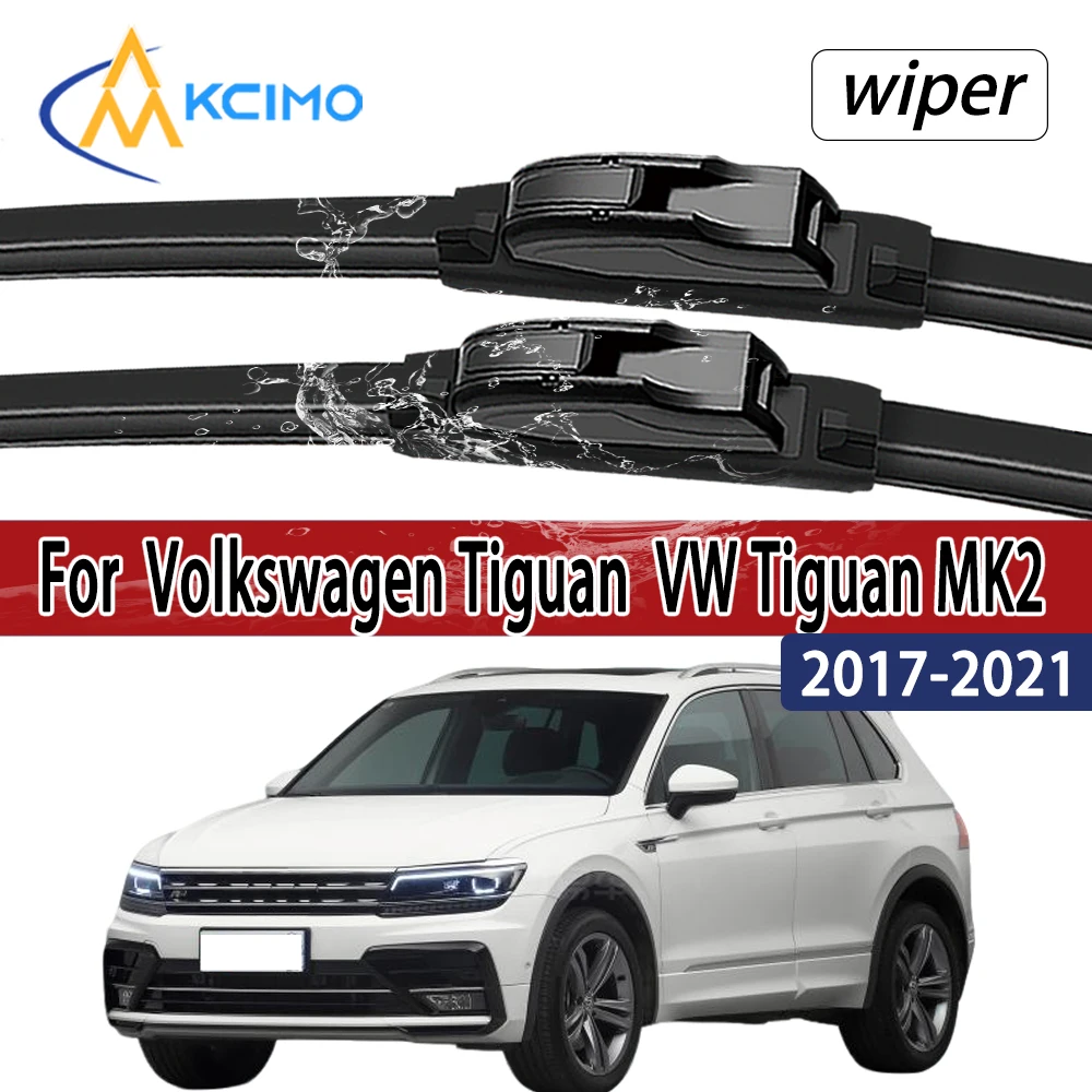 Para Volkswagen Tiguan 2021 VW Tiguan MK2 2017-202 limpiaparabrisas delantero 2 uds accesorios de ventana de parabrisas