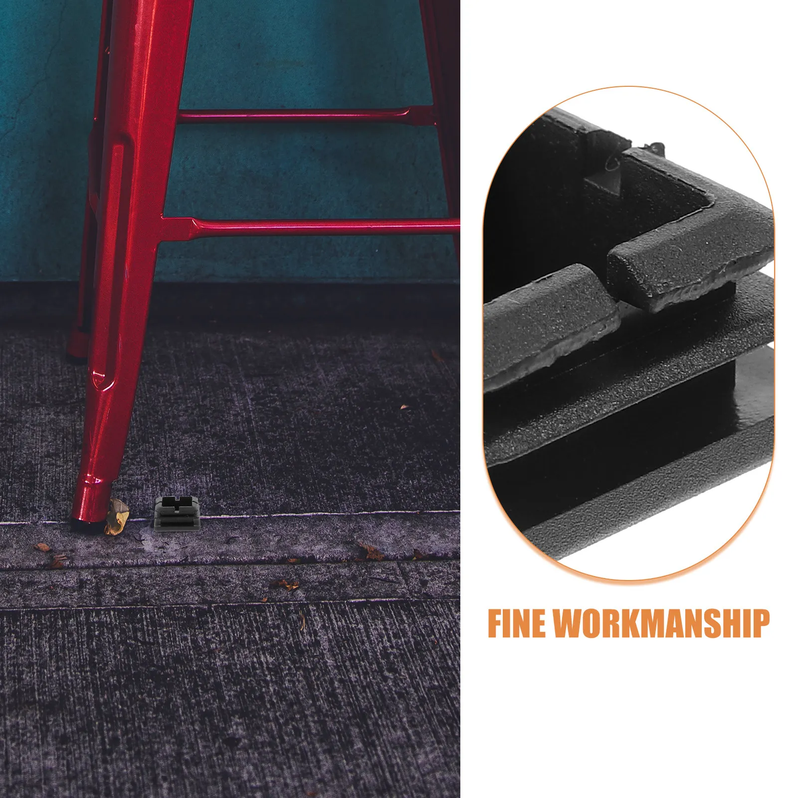 

12 шт. пластиковых заглушек для квадратных труб, наконечников для ножек стульев, защитных заглушек для мебельных труб, фурнитурных заглушек, заглушек для трубок