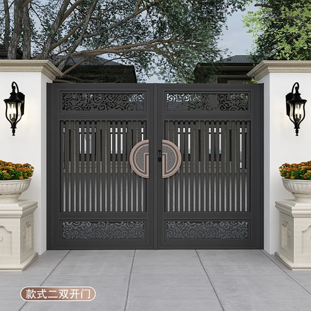 China Aluminium Metal Wrought Iron Gate Aluminum Sliding Gates Driveway Gate