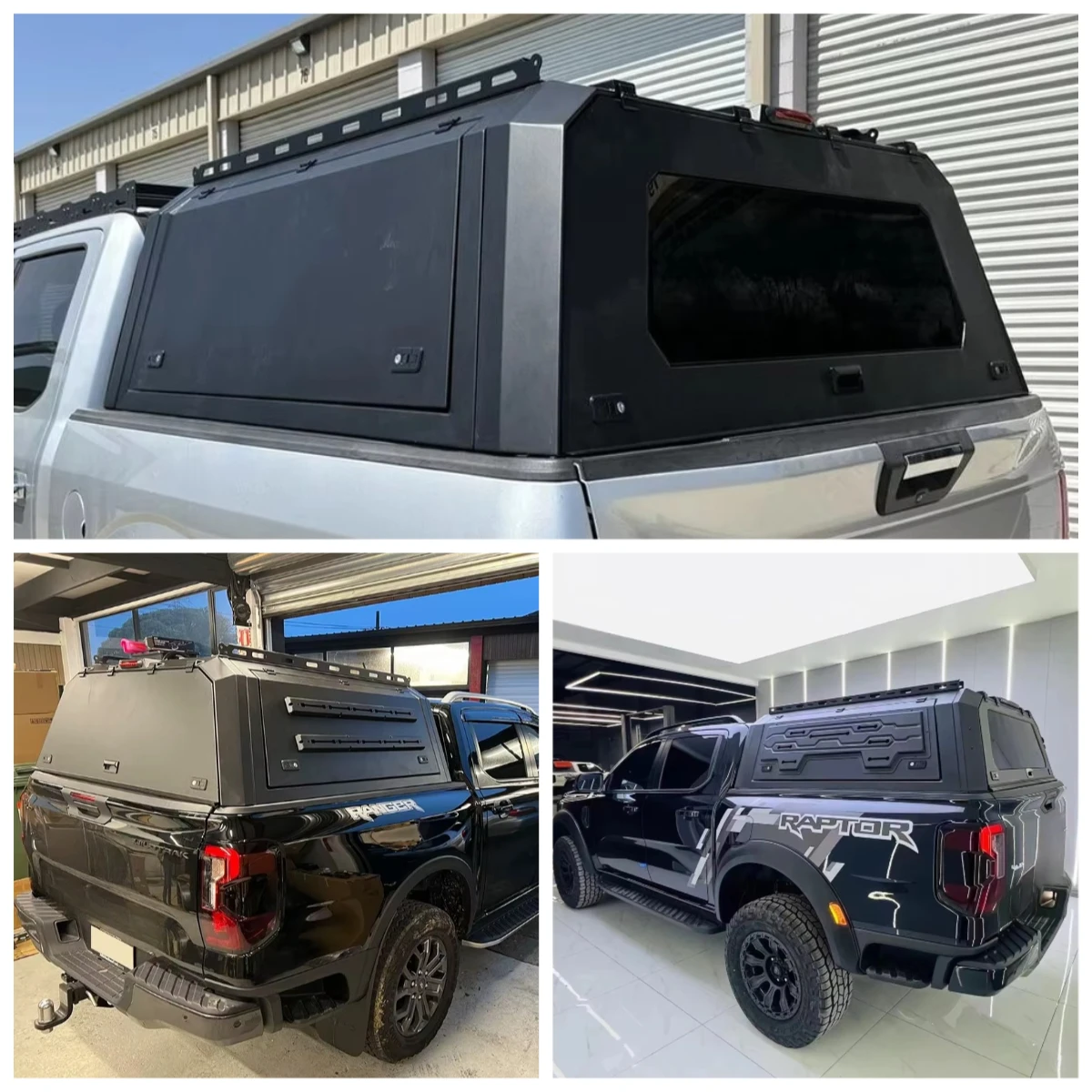 

4x4 Steel Single Dual Pickup Truck Bed Hardtop Topper for F150 5.5ft Raptor Aluminum Ute Canopy Waterproof