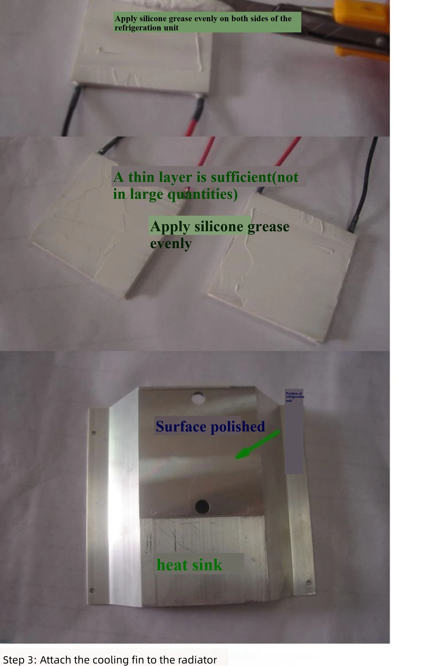 Komplettes Kühlset, Halbleiter-Kühlchip-Kühlsystemgerät, DIY-Kühler, ohne Kühlchip – Detail 8
