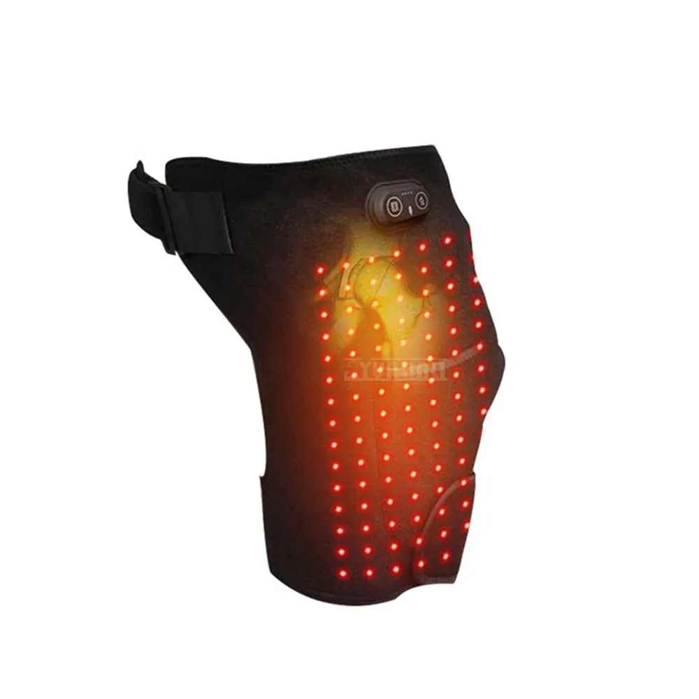 Rechargeable Red Light Hip Strap With 105 660nm Lamp Beads 3-Speed Hot Compress Massage