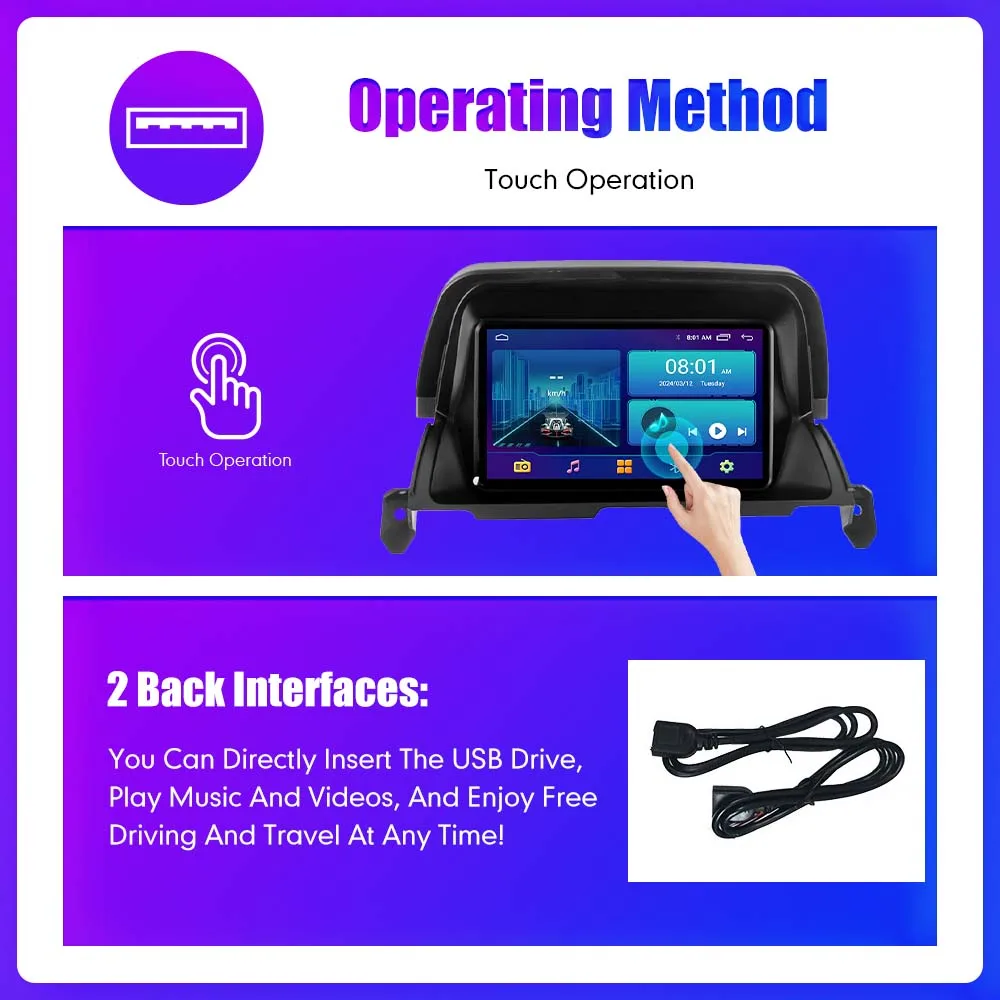 8 "راديو السيارة الوسائط المتعددة مشغل فيديو ل دودج رحلة 2009-2011 2Din نظام تحديد المواقع والملاحة الصوت ستيريو CarPlay أندرويد السيارات #4