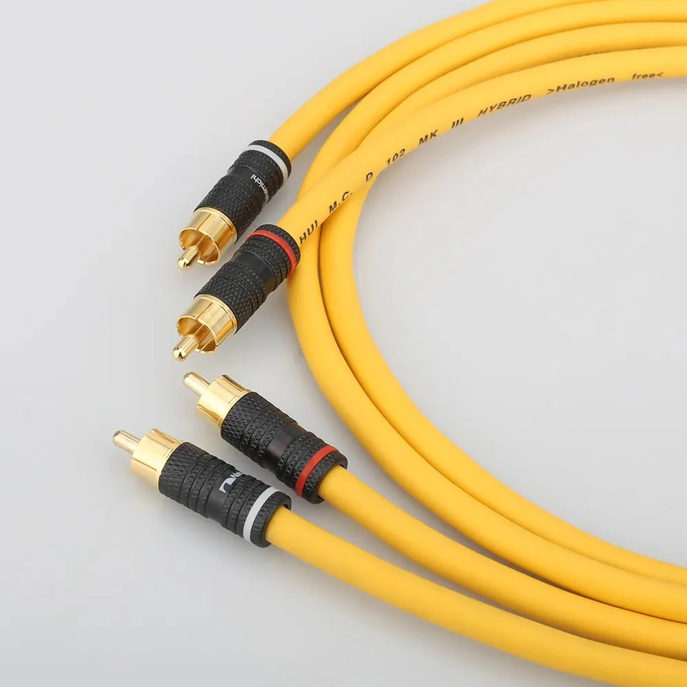 DIY RCA 상호 연결 케이블, 하이파이 오디오 RCA 케이블, 익스텐션 케이블 A11, 한 쌍