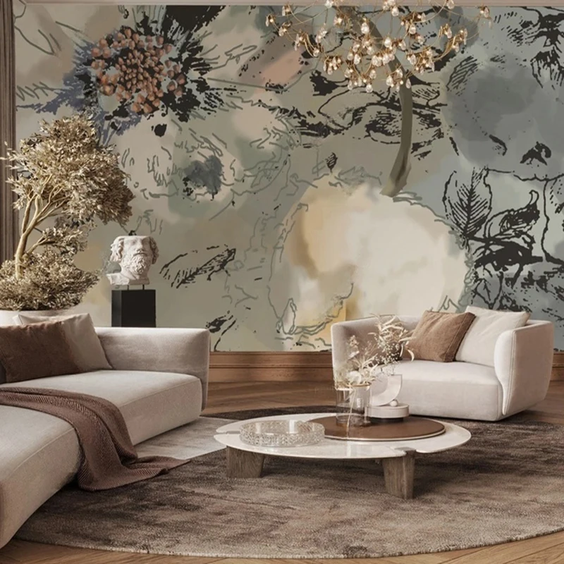MU8566 Marble Light Luxury Modern Simple  Murals Wall paper Living Room Bedroom Arr Background Wall Cloth 3D Papel De Parede