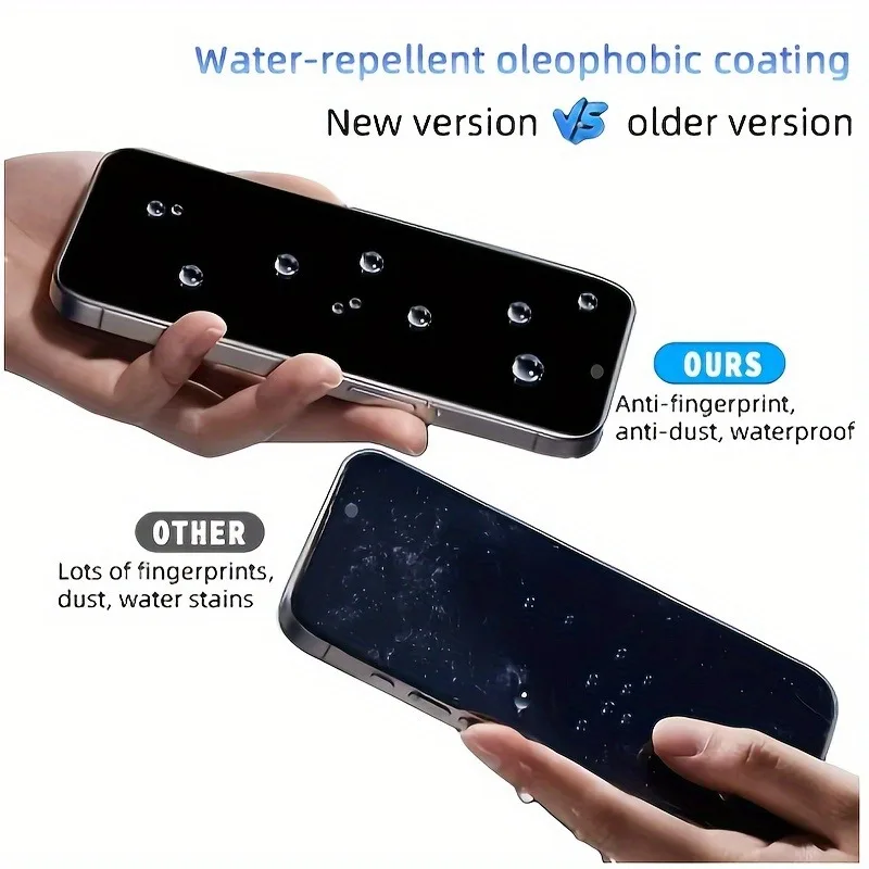 2 قطعة الخصوصية الزجاج المقسى آيفون 14 15 16 17 برو ماكس مكافحة التجسس الهاتف الزجاج آيفون 13 12 Mini 11 Pro XR XS 7 8 الزجاج