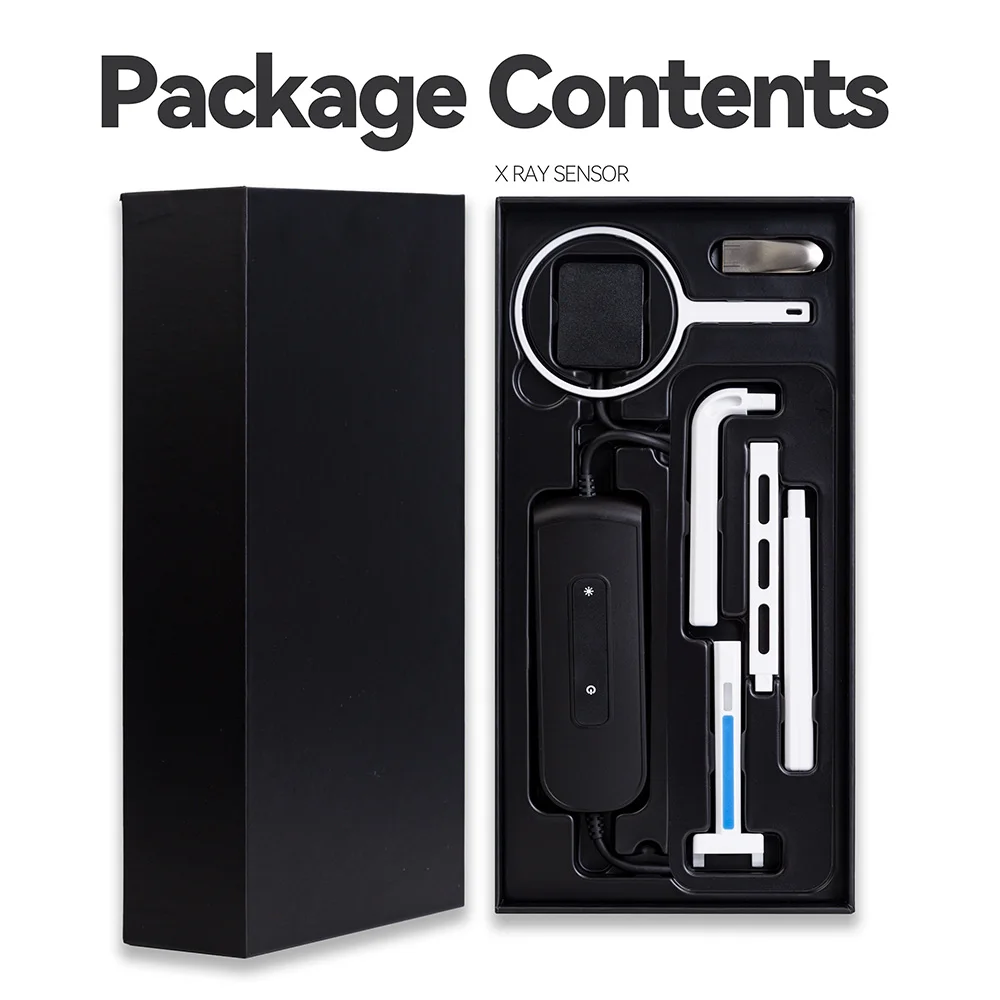 Portable Dental Xray RVG Sensor with Digital X Ray Size 1/2 for Human & Animal Fast Imagin