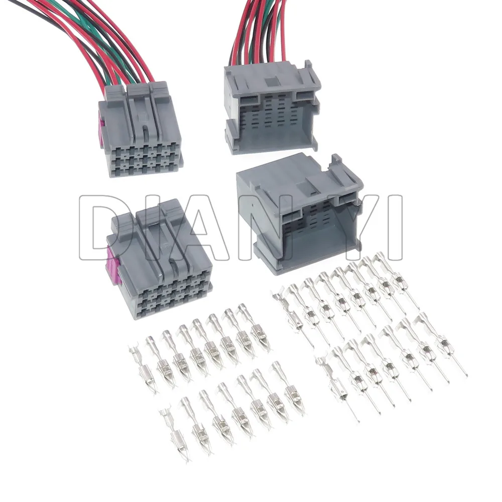 1 Set 15 Way 1-967628-6 Car Wiring Connector AC Assembly Automobile Modification Socket Parts Auto Plug 1-967623-6 1-967628