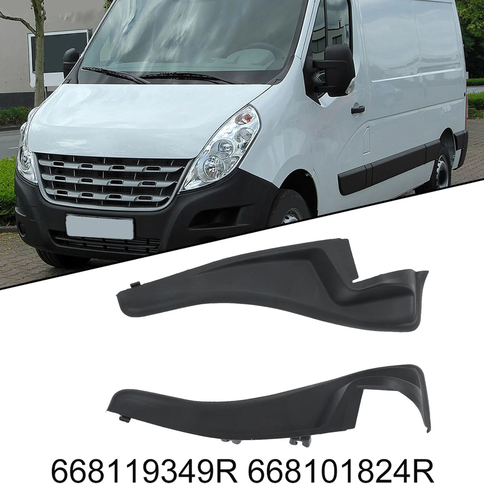 668119349R 668101824R For Renault Master III IV Front Cover Moulding Low Windshield Trim Cover Replacement Car Exterior Parts
